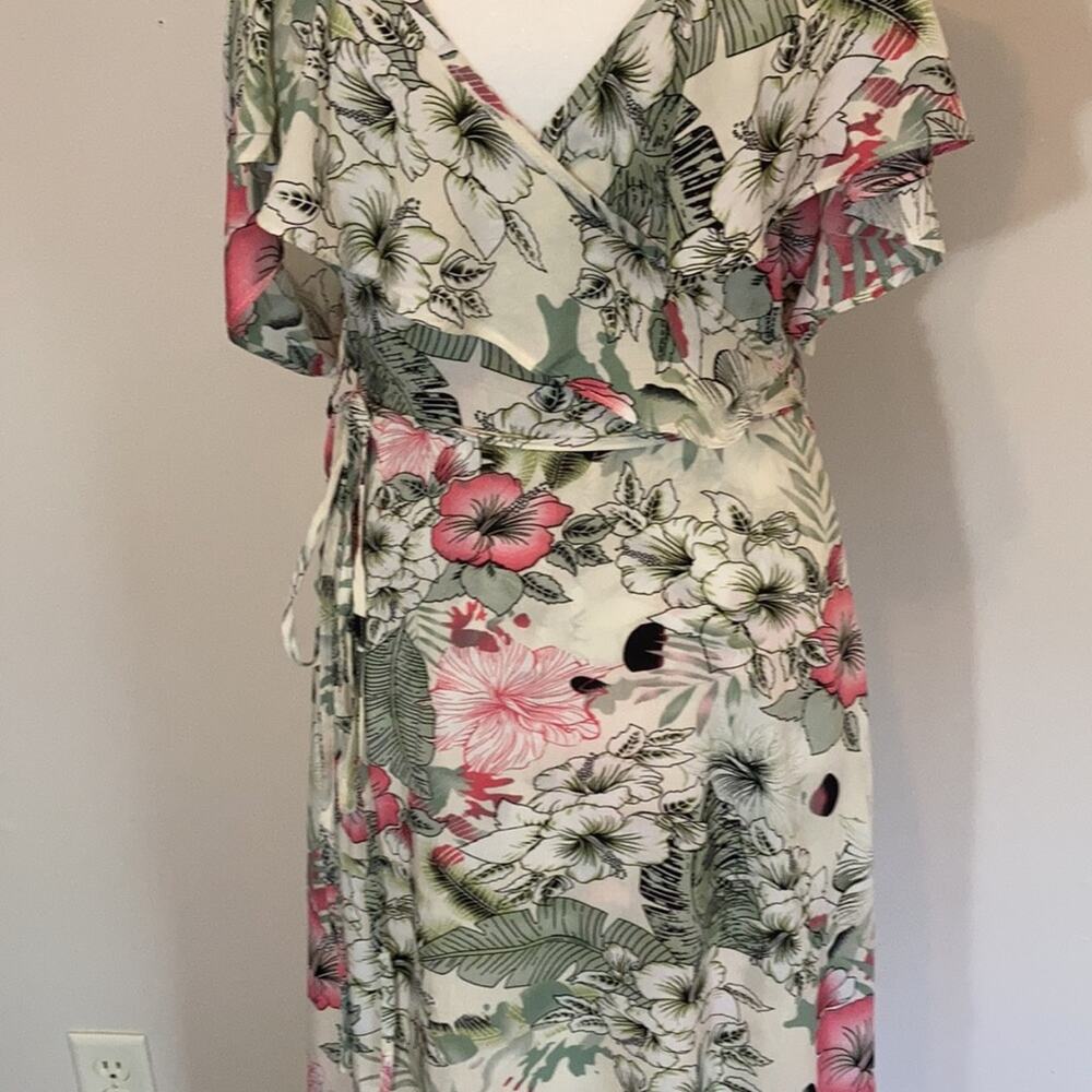NWT Promesa Floral Maxi Boho Summer Dress Sz Large - Picture 4 of 12